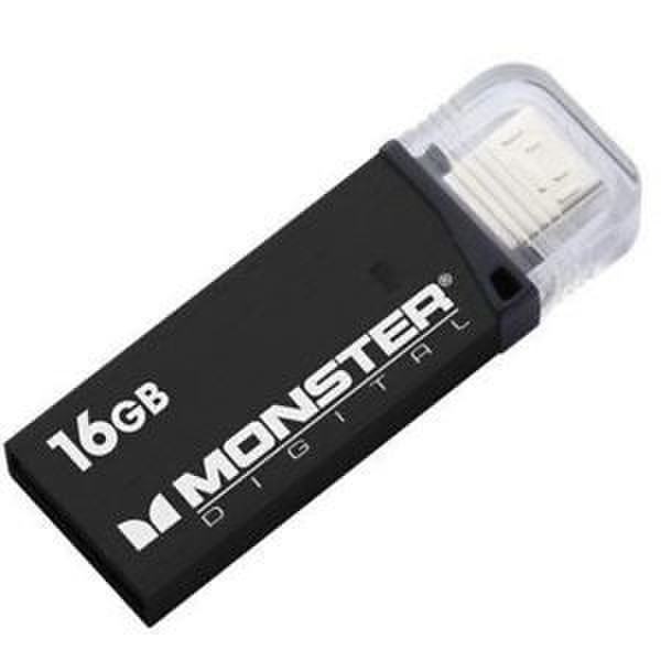 Monster Digital 16GB USB 3.0 16GB USB 3.0 (3.1 Gen 1) Type-A Black USB flash drive