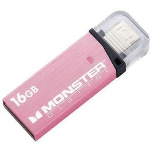 Monster Digital 16GB USB 3.0 16GB USB 3.0 (3.1 Gen 1) Type-A Pink USB flash drive
