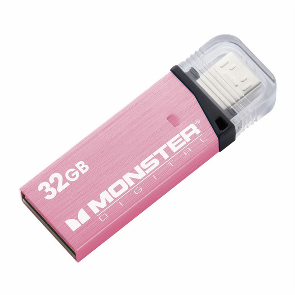 Monster Digital OTG Drive 32GB USB 3.0 32ГБ USB 3.0/Micro-USB Розовый USB флеш накопитель