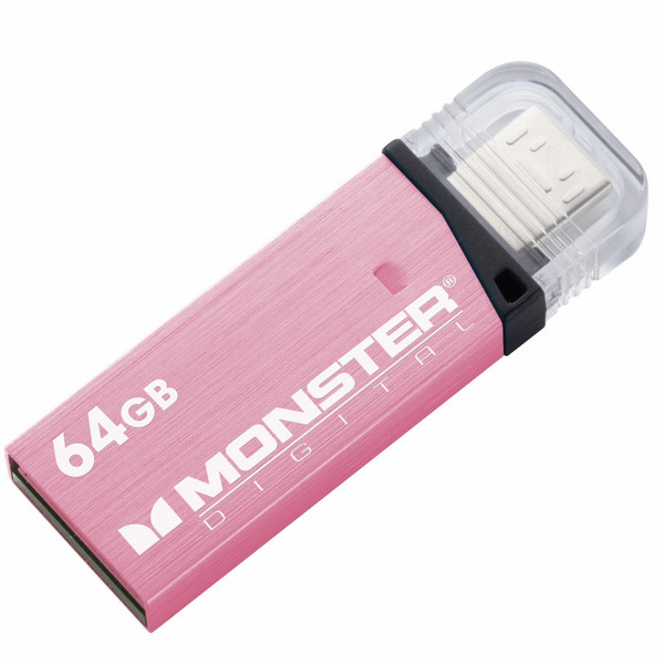 Monster Digital OTG Drive 64GB USB 3.0 64GB USB 3.0/Micro-USB Pink USB flash drive