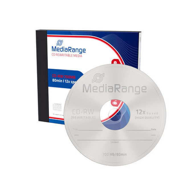 MediaRange MR234 CD-RW 700МБ 1шт чистые CD