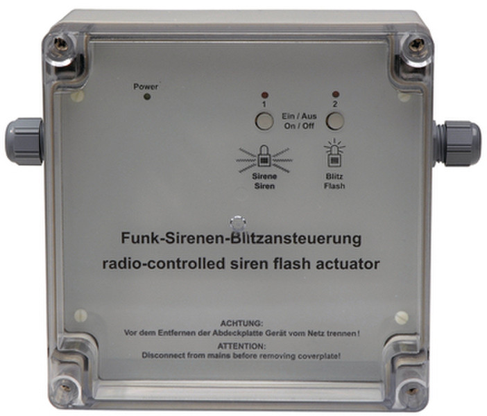 EQ3-AG HM-SEC-SFA-SM Wireless siren Metallisch Sirene