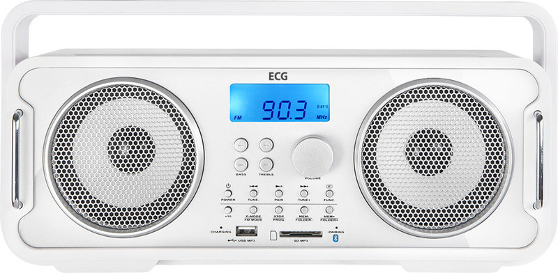 ECG BTR 1000 Tragbar Digital Weiß Radio