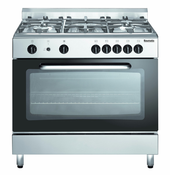 Baumatic BC190.2TCSS Freistehend Gas hob A Edelstahl Küchenherd