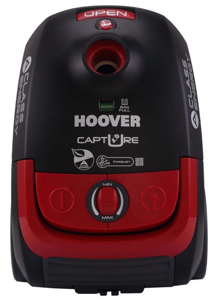 Hoover CP70_CP40 Цилиндрический пылесос 2.3л 700Вт A Черный, Красный пылесос