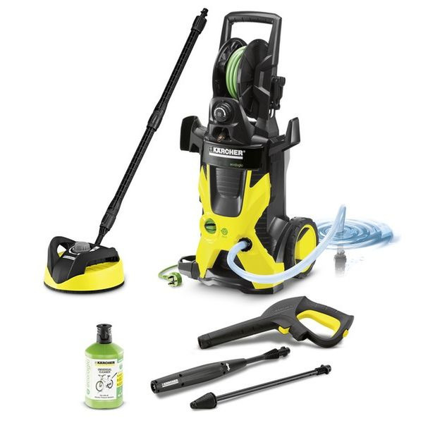 Kärcher K5 Premium Eco!ogic Home Вертикальный Электрический 500л/ч 2100Вт Черный, Желтый pressure washer