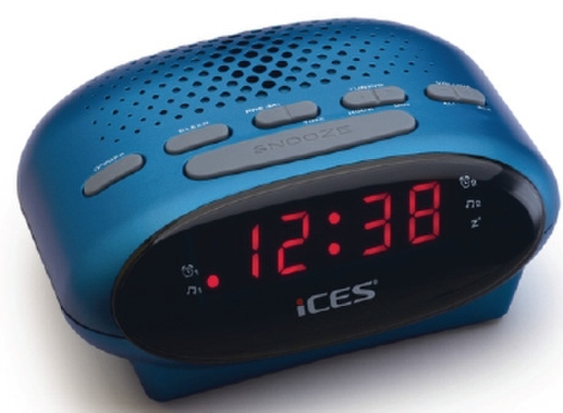 Ices ICR-210 Clock Blue