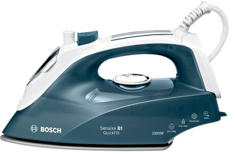 Bosch TDA2650GB Steam iron Palladium soleplate 2300Вт Серый, Белый утюг