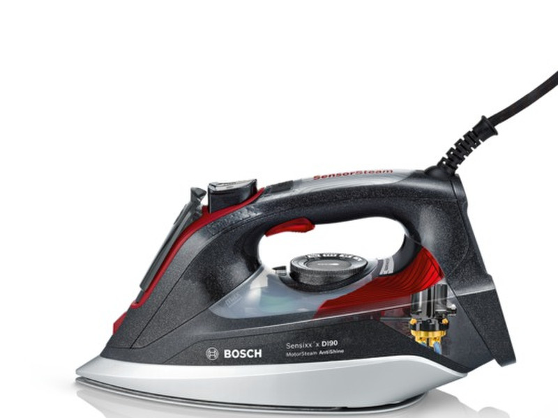 Bosch TDI9020GB Steam iron 3120Вт Антрацитовый, Металлический, Красный утюг