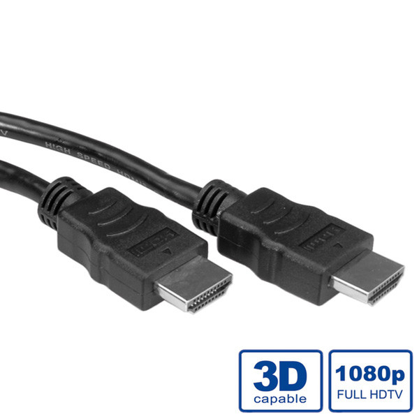 Value HDMI High Speed Cable with Ethernet, HDMI M - HDMI M, LSOH 3 m