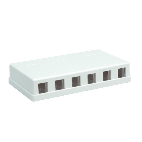 Rotronic Surface Wallbox for 6x Keystones white