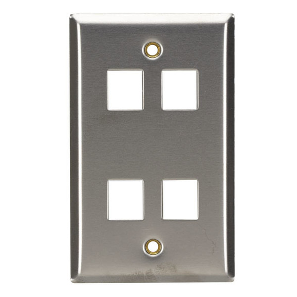 Black Box WP373 Metallic switch plate/outlet cover