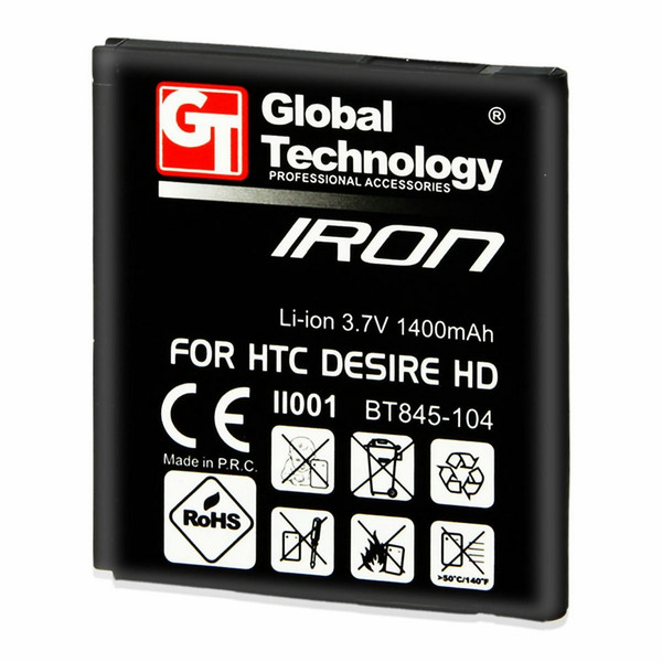 Global Technology 10549 Lithium-Ion 1400mAh 3.7V Wiederaufladbare Batterie