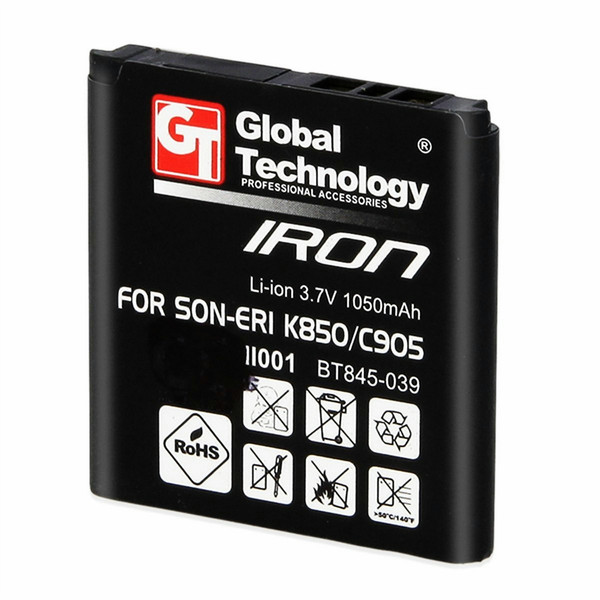 Global Technology 9133 Литий-ионная 1050мА·ч аккумуляторная батарея