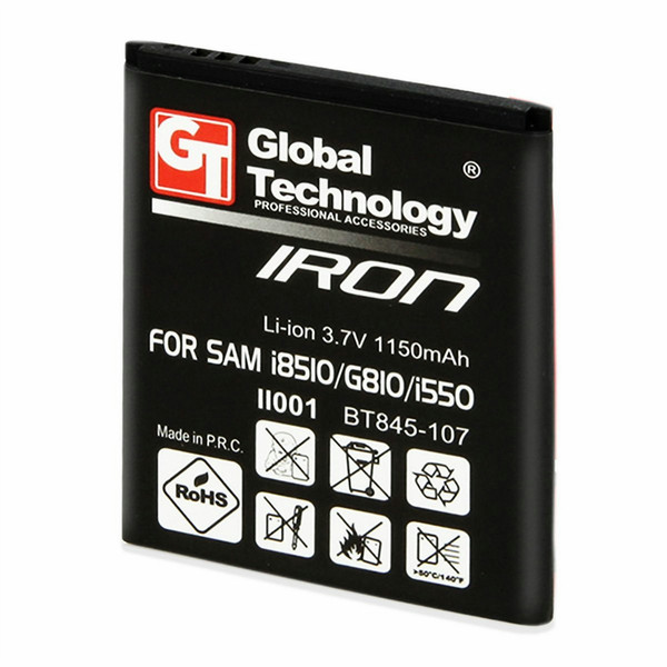 Global Technology 10754 Lithium-Ion 1150mAh 3.7V Wiederaufladbare Batterie