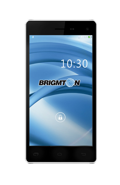 Brigmton BPHONE-501QC-B 8GB Schwarz, Weiß Smartphone