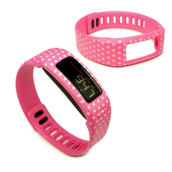 Tuff-Luv K3_58_5055261820121 Розовый, Белый Silicone wristband ремешок на запястье