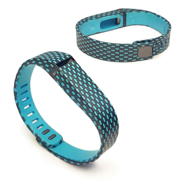 Tuff-Luv J7_29_5055261819897 Black,Turquoise Silicone wristband wristband