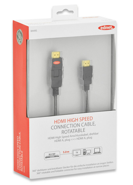 Ednet 5m HDMI m/m