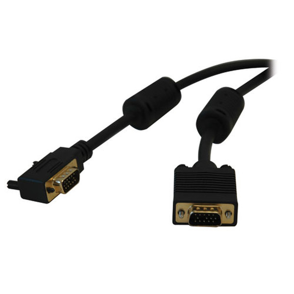 Tripp Lite VGA Coax Right-Angle Monitor Cable, High Resolution Cable with RGB Coax (HD15 M/M), 25-ft.