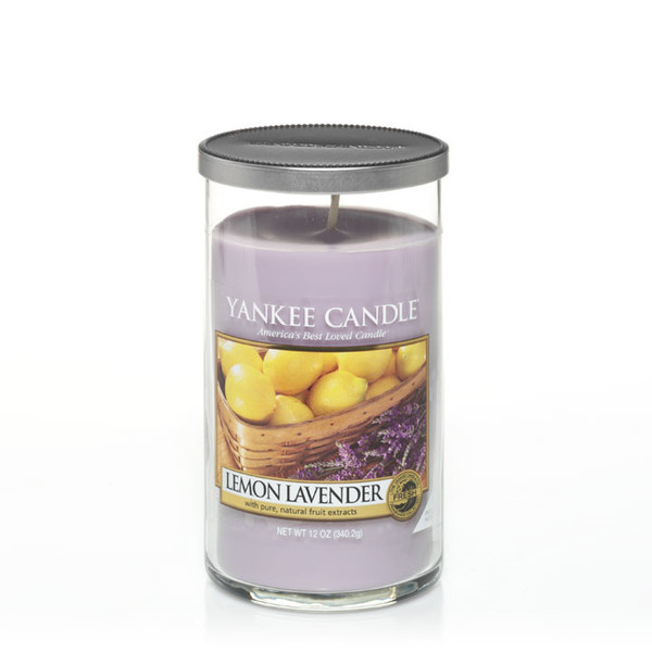 Yankee Candle 1221185E Круглый Лаванда, Лемон Пурпурный 1шт восковая свеча