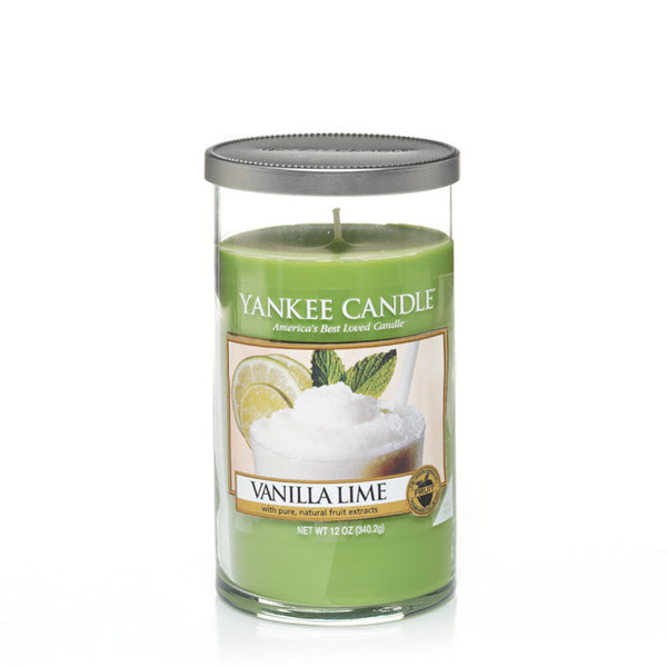 Yankee Candle 1221194E Круглый Лемон, Ваниль Зеленый 1шт восковая свеча