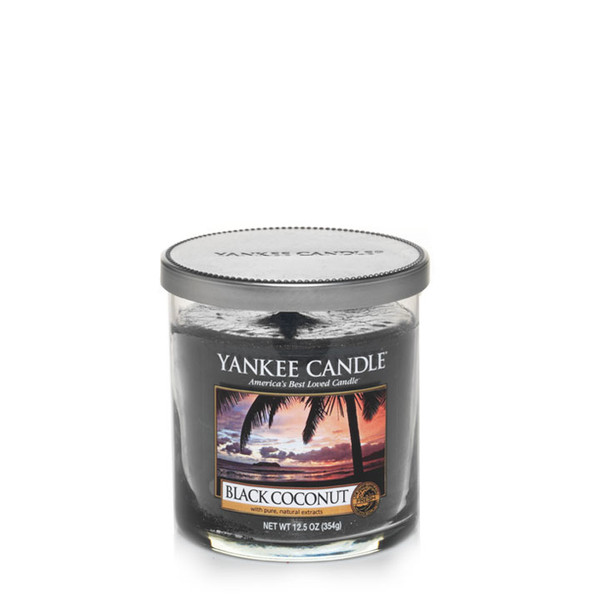 Yankee Candle 1254015E Круглый Кокос Черный 1шт восковая свеча