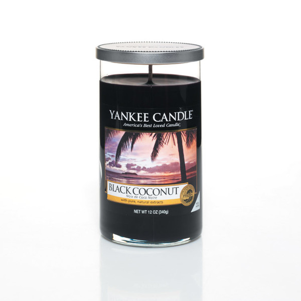 Yankee Candle 1254016E Круглый Кокос Черный 1шт восковая свеча