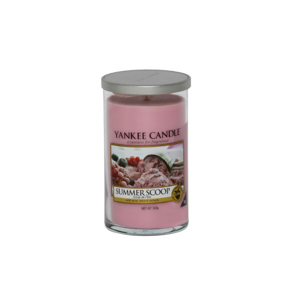 Yankee Candle 1257055E Круглый Клубника Розовый 1шт восковая свеча