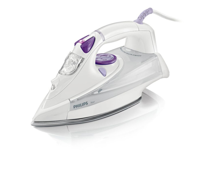 Philips Azur GC4845/16 Steam iron SteamGlide soleplate 2400W Purple,White iron