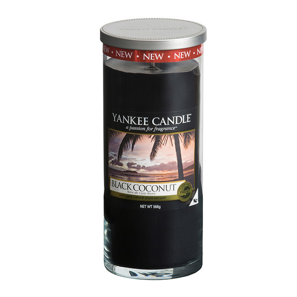 Yankee Candle 1304000e Rund Kokosnuss Schwarz 1Stück(e) Wachskerze