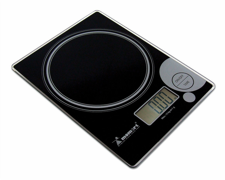 Momert 6848 Rectangle Electronic kitchen scale Black,Silver