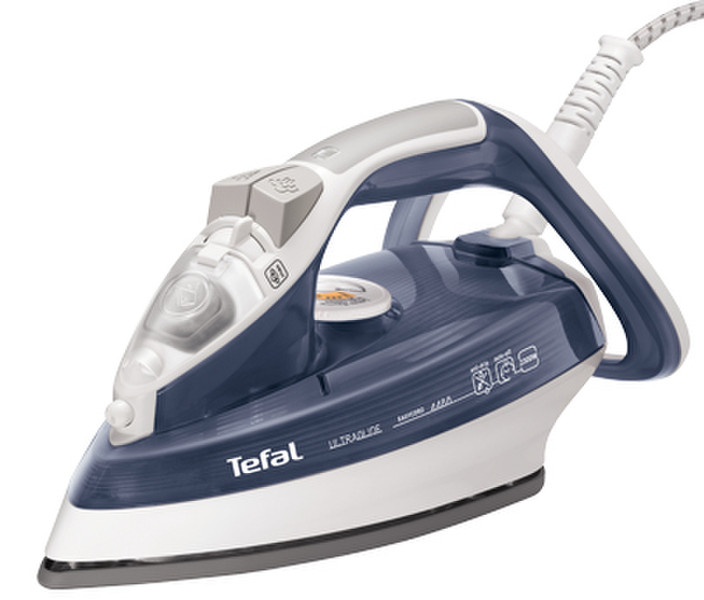 Tefal FV4488 Dampfbügeleisen Ultragliss soleplate 2300W Blau, Weiß