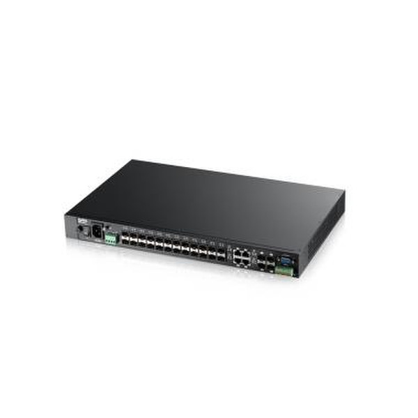 ZyXEL MGS3520-28F Управляемый L2 Gigabit Ethernet (10/100/1000) Черный