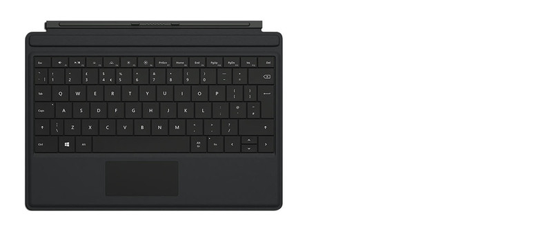 Microsoft Surface 3 Type Cover Microsoft Cover port Испанский Черный