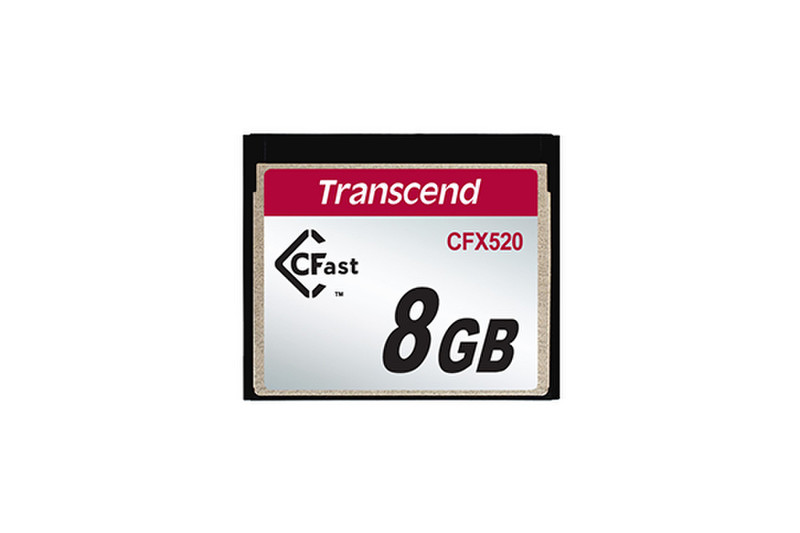 Transcend CFast Card 8GB CompactFlash SLC memory card