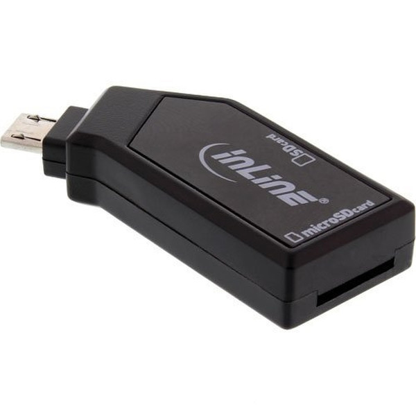 InLine 66778 Micro-USB Черный устройство для чтения карт флэш-памяти