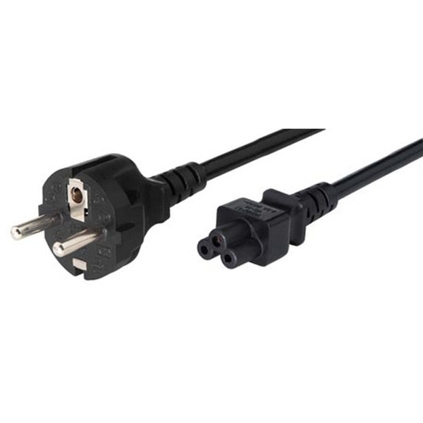 Tecline 35902 1.8m CEE7/7 Schuko C5 coupler Black power cable