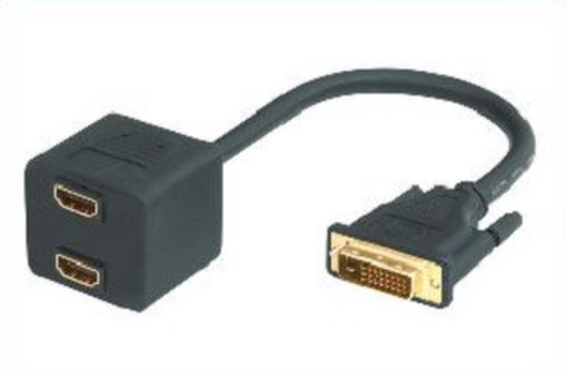 Tecline 0.2m 2 x HDMI - DVI