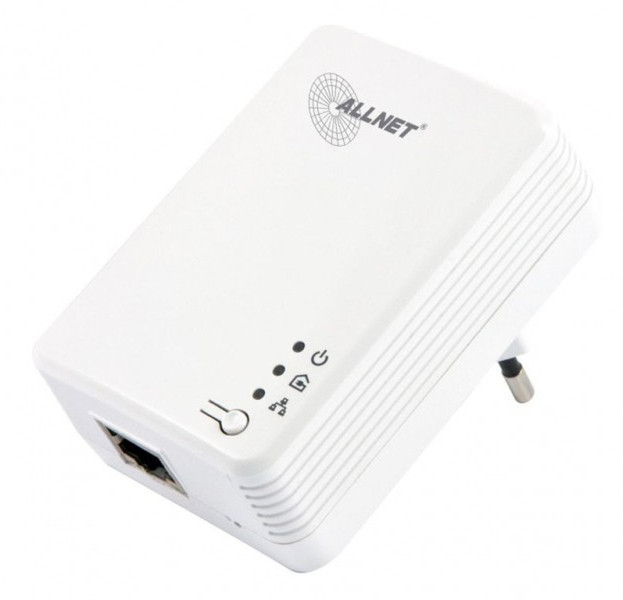 ALLNET 103708 600Mbit/s Weiß 1Stück(e) PowerLine Netzwerkadapter
