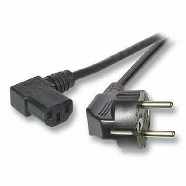 GR-Kabel NC-205 2m CEE7/7 Schuko C13 coupler Black power cable