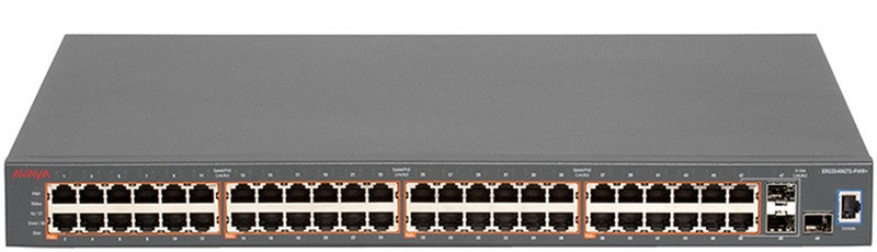 Avaya ERS 3549GTS-PWR+ gemanaged L3 Gigabit Ethernet (10/100/1000) Energie Über Ethernet (PoE) Unterstützung 1U Schwarz