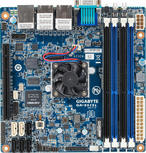 Gigabyte GA-9SISL (rev. 1.2) BGA1283 Mini ITX материнская плата для сервера/рабочей станции