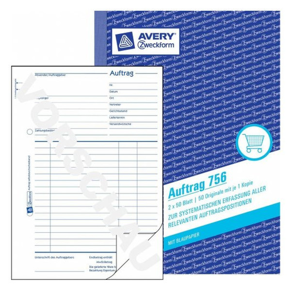 Avery 756 Verwaltungsbuch