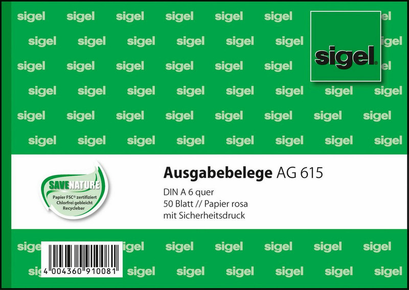 Sigel AG615 business form