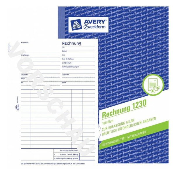 Avery 1230 Verwaltungsbuch