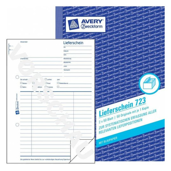 Avery 723 administration book