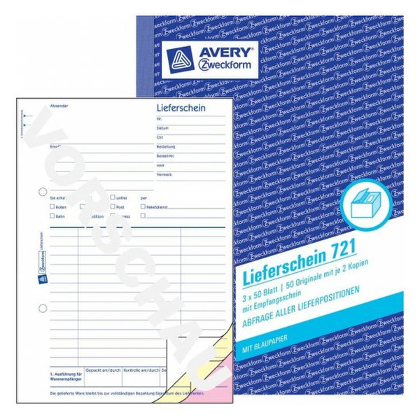 Avery 721 administration book