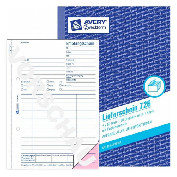 Avery 726 administration book