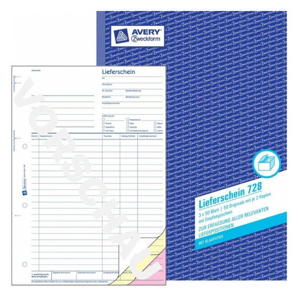 Avery 728 administration book